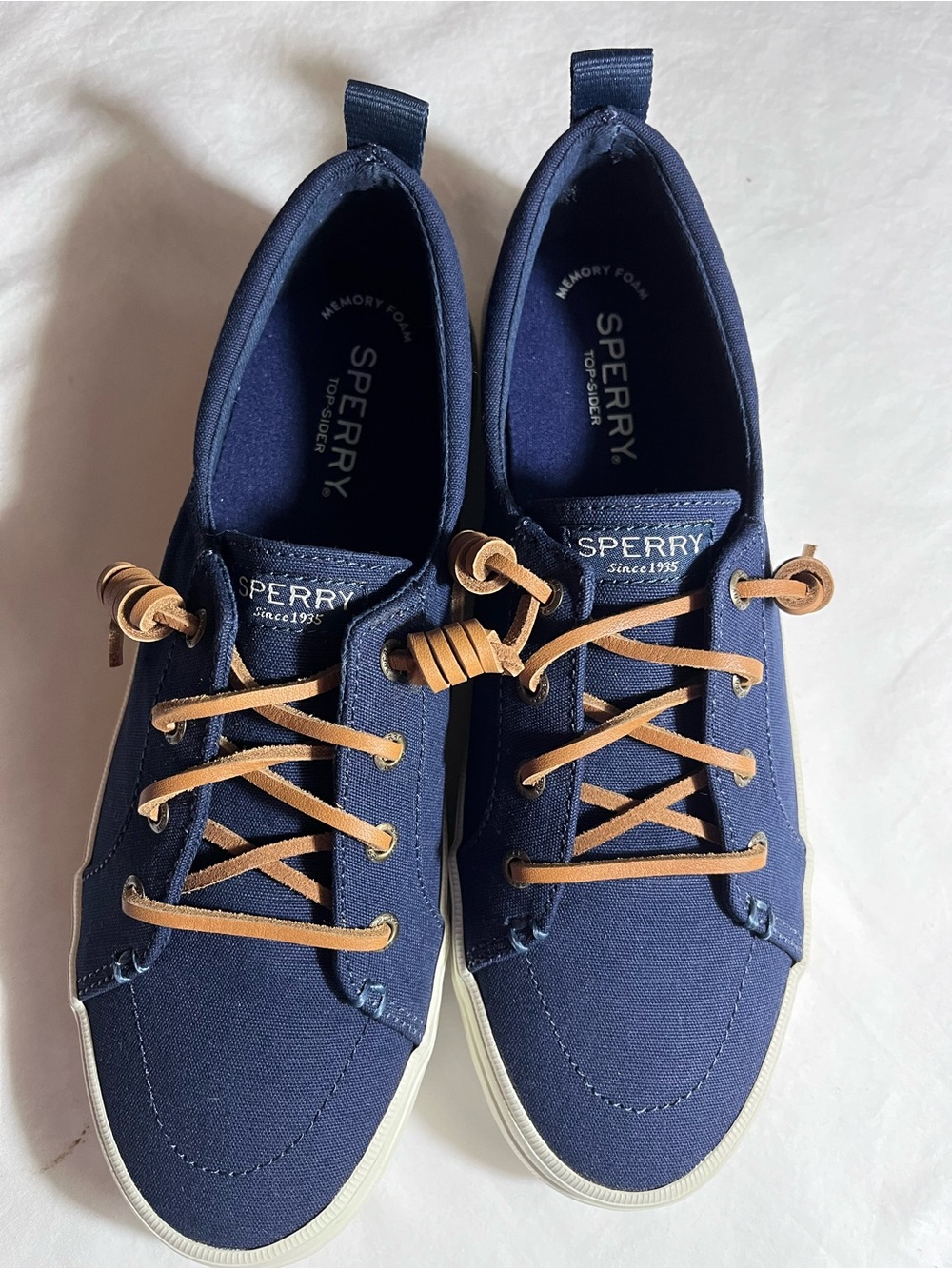 Sperry Crest Bider Top Vibe  Navy Boat-Shoes  women’s size 8 1/2